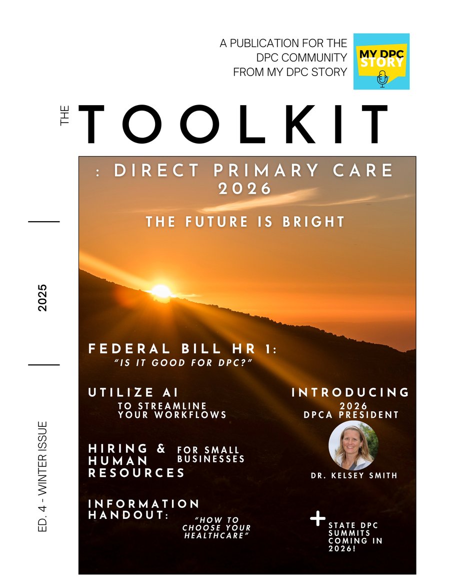 The Toolkit Winter 2025 cover: Direct Primary Care 2026, The Future Is Bright